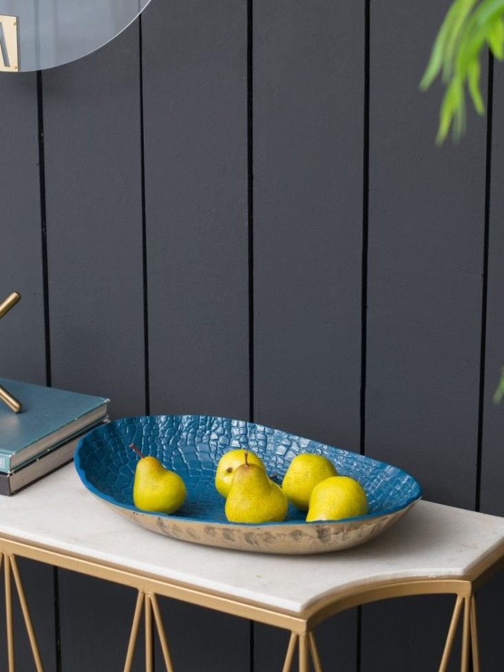 Блюдо Glasar LB78228-BLUE