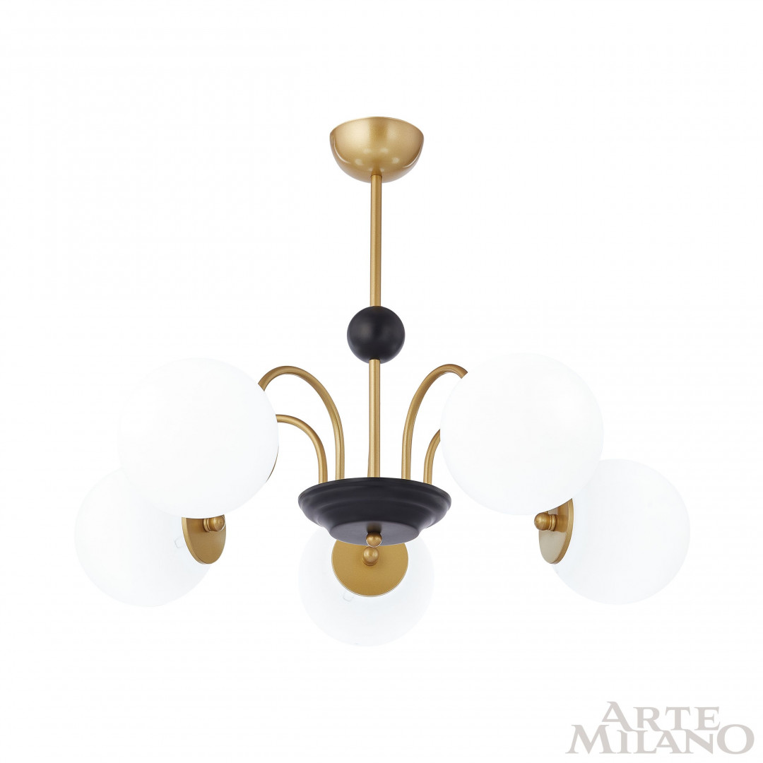 Люстра потолочная 312066/D700/5 BS/BK Arte Milano