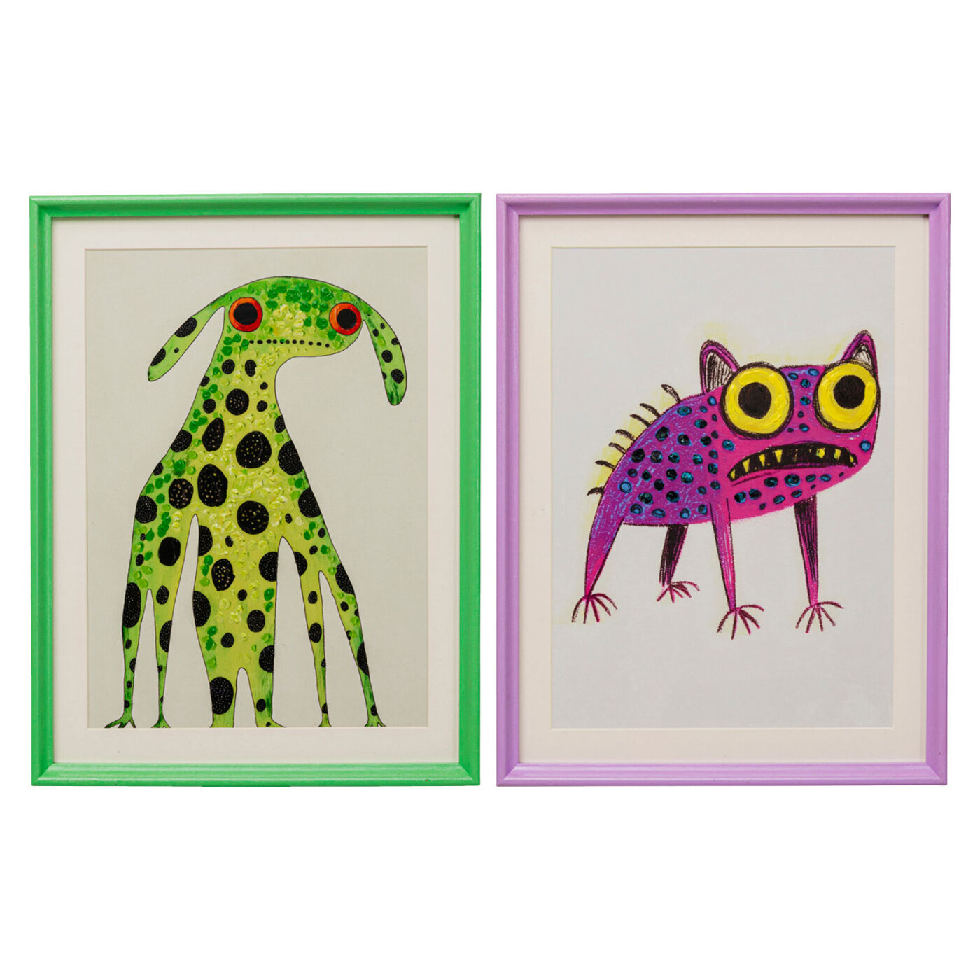 Картина в раме Fantasy Pet 32x42cm (2/Set) KARE 57734