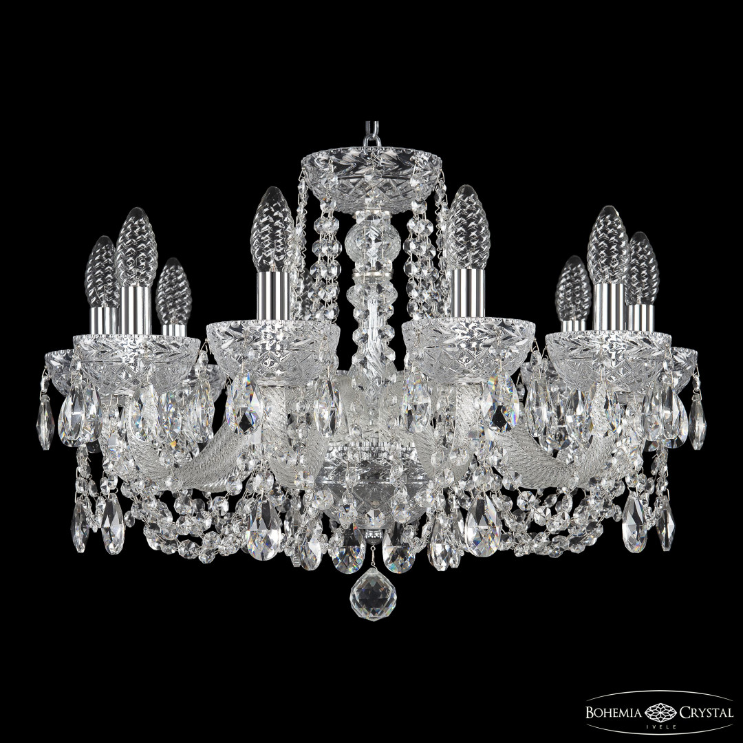 Люстра 5402/10/195 Ni Clear/M-1F Bohemia Ivele Crystal