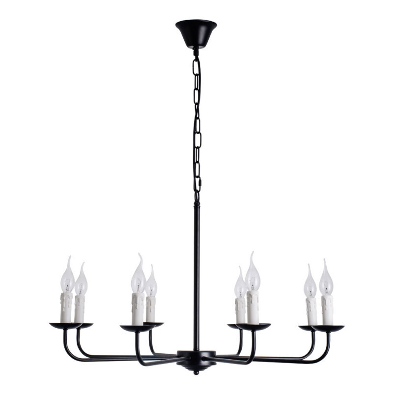 Подвесная люстра Arte Lamp A1857LM-8BK