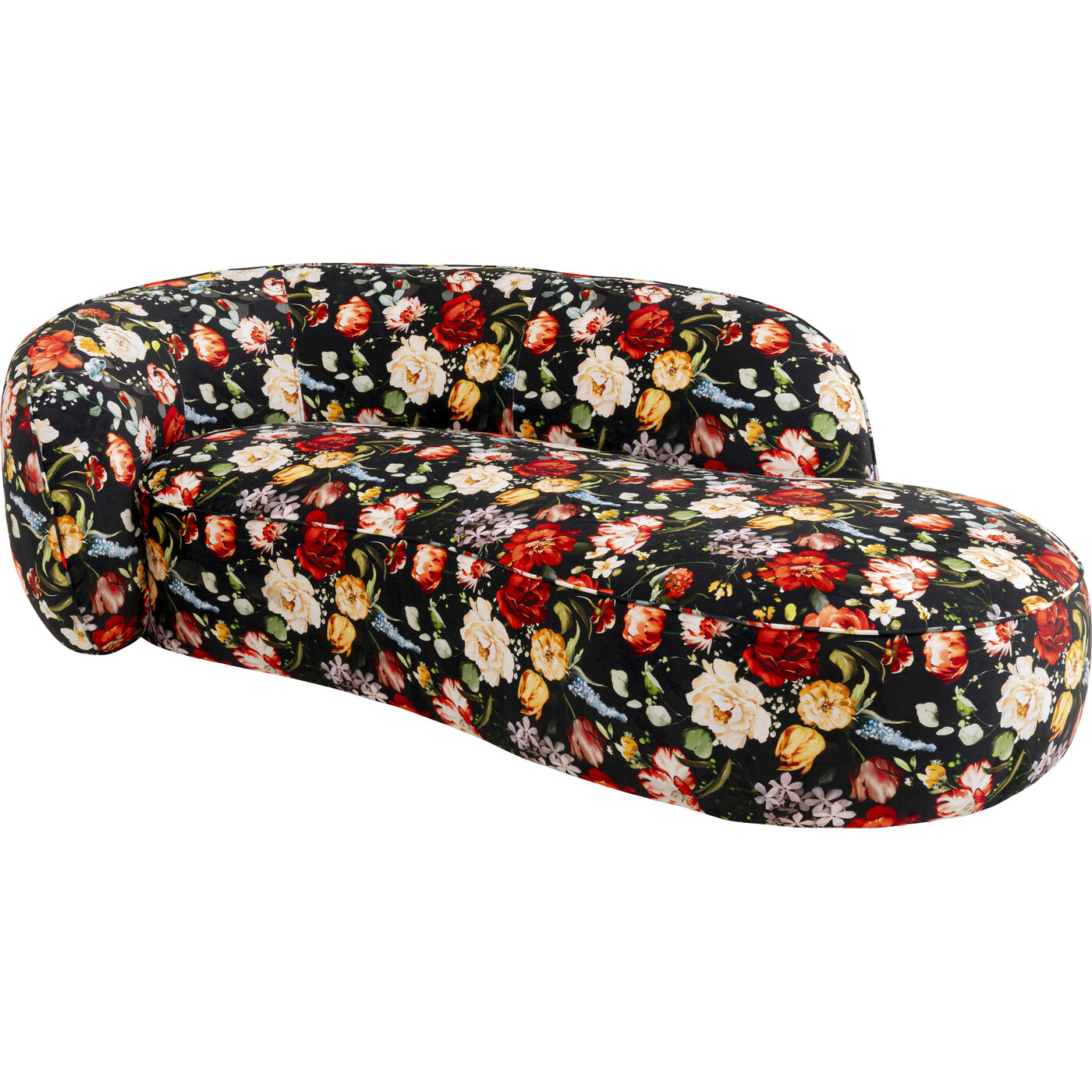 Диван Wonder Flowers Black 200cm KARE 71390