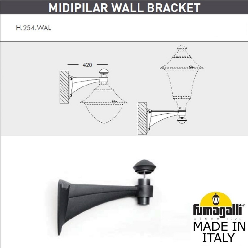 Светильник настенный Fumagalli R50.254.000.AYE27