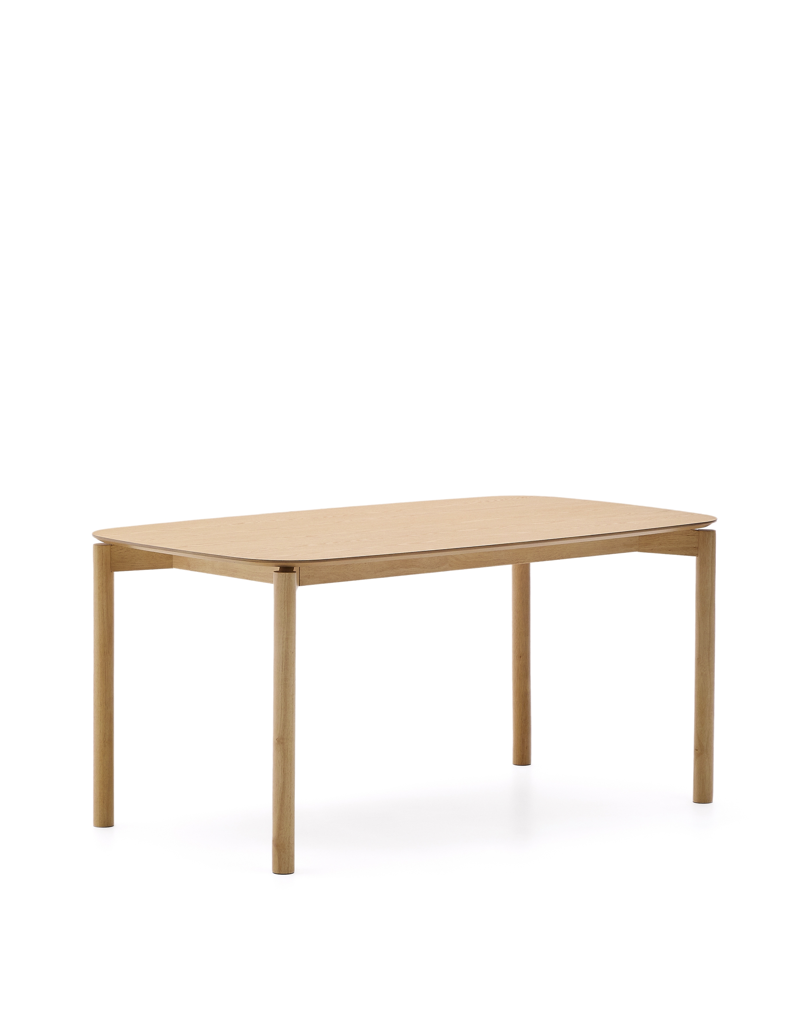 Стол Indara из шпона и каучукового дерева с натуральной отделкой 160 х 90 La Forma (ex Julia Grup)