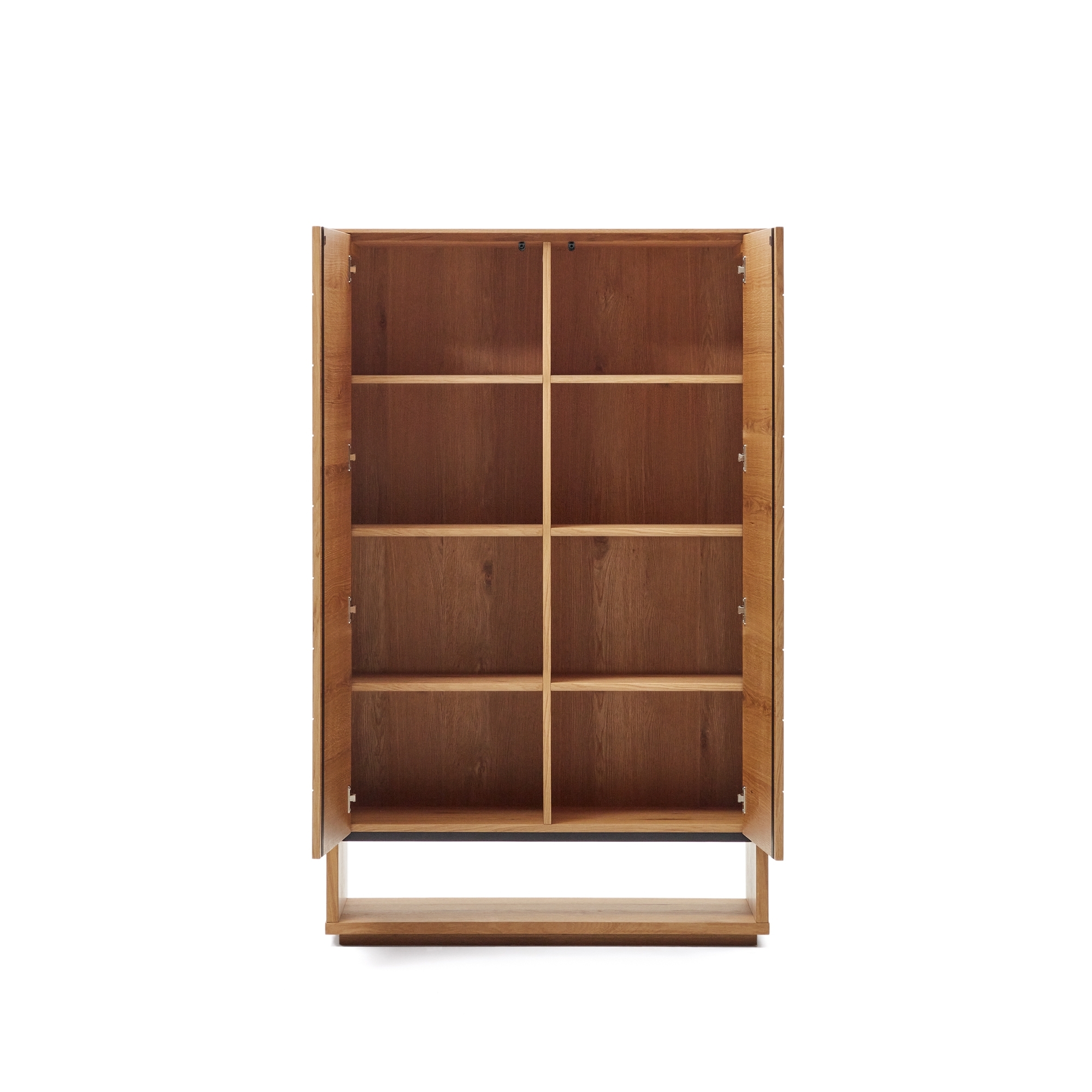 Alguema Высокий буфет с 2 дверцами из дубового шпона с натуральной отделкой La Forma (ex Julia Grup)