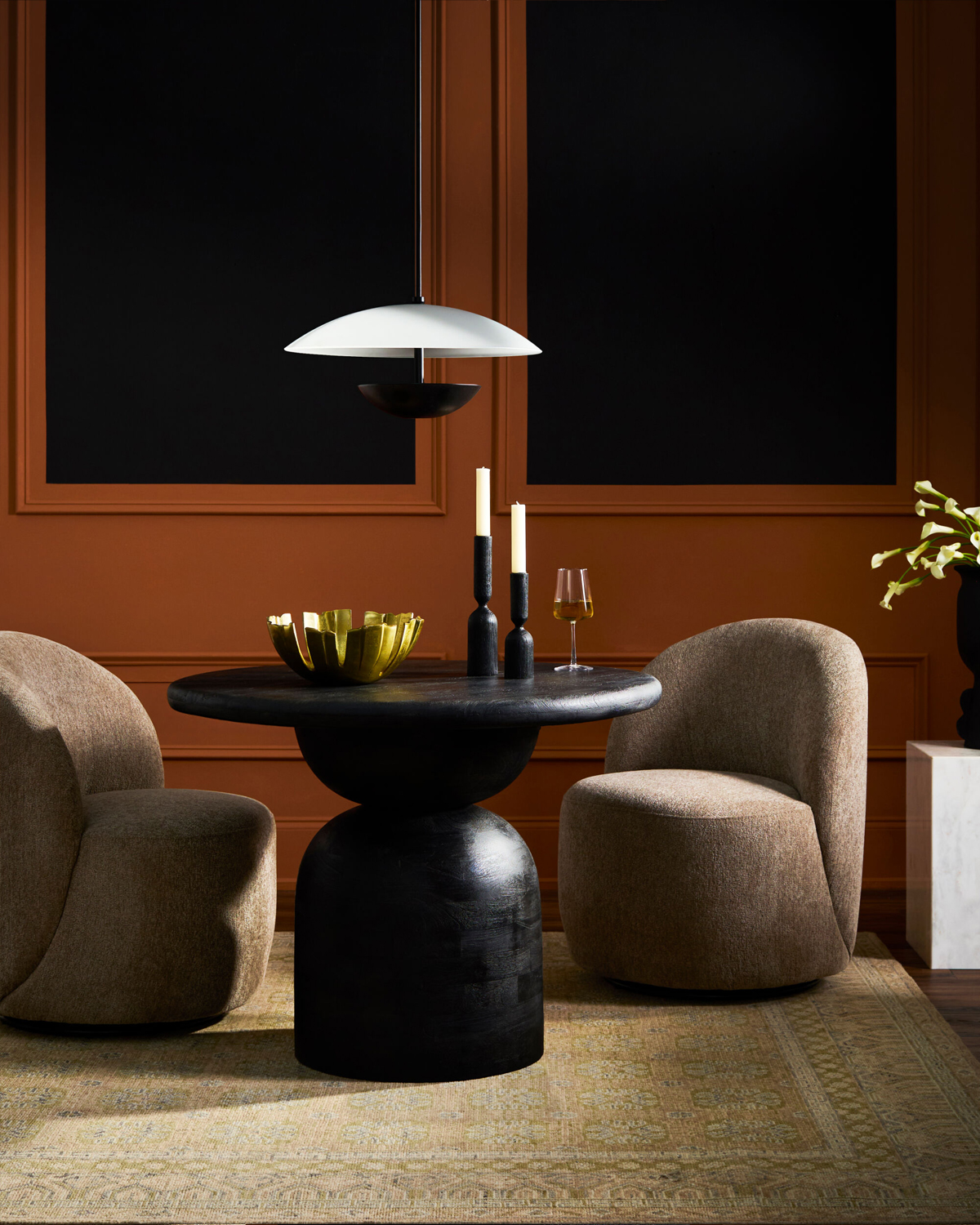 Чёрный подвесной светильник Риом Louvre Home 21001-1DA