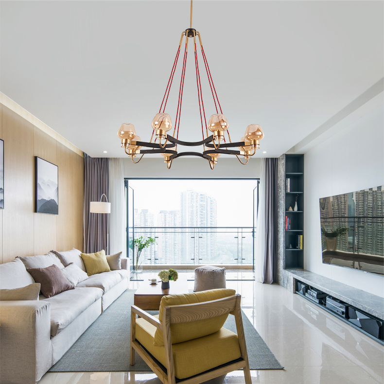 Люстра MONTALEMBERT by Studios 8 lamps Gold/Smoky by ImperiumLoft