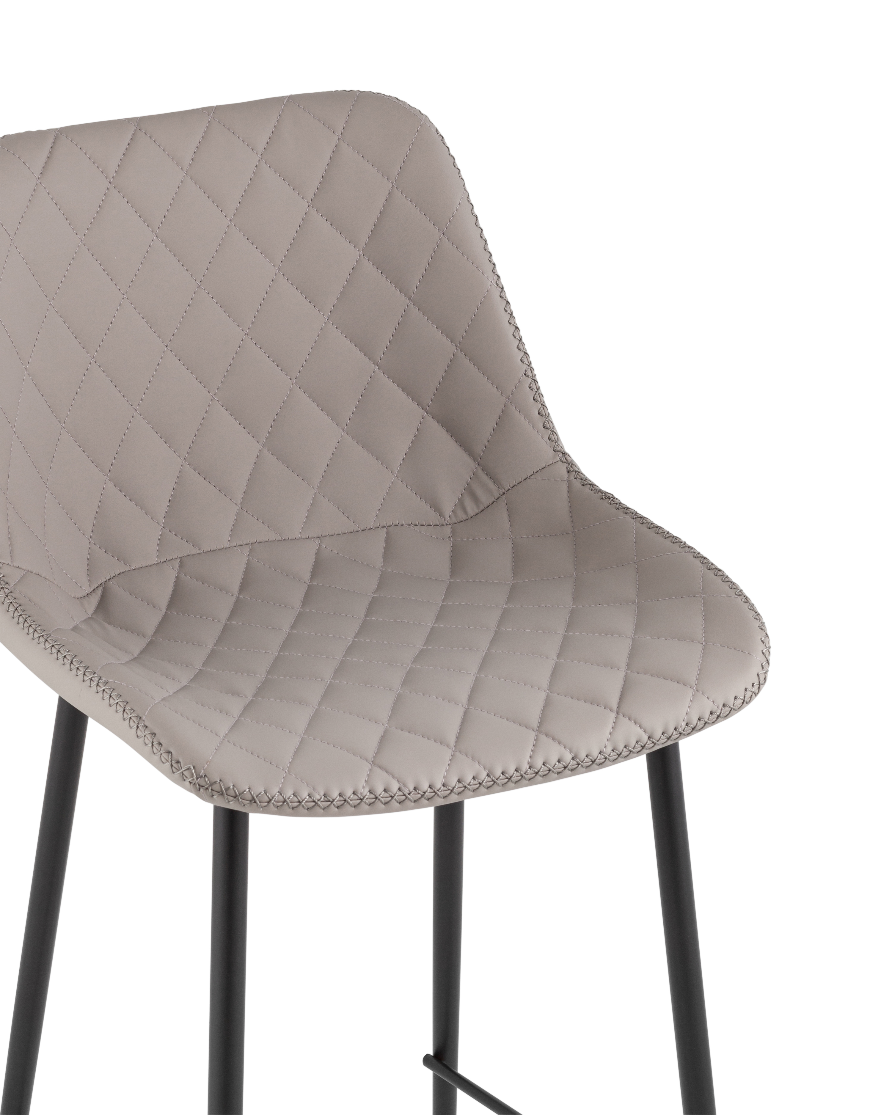 Стул барный Arch экокожа серый Stool Group