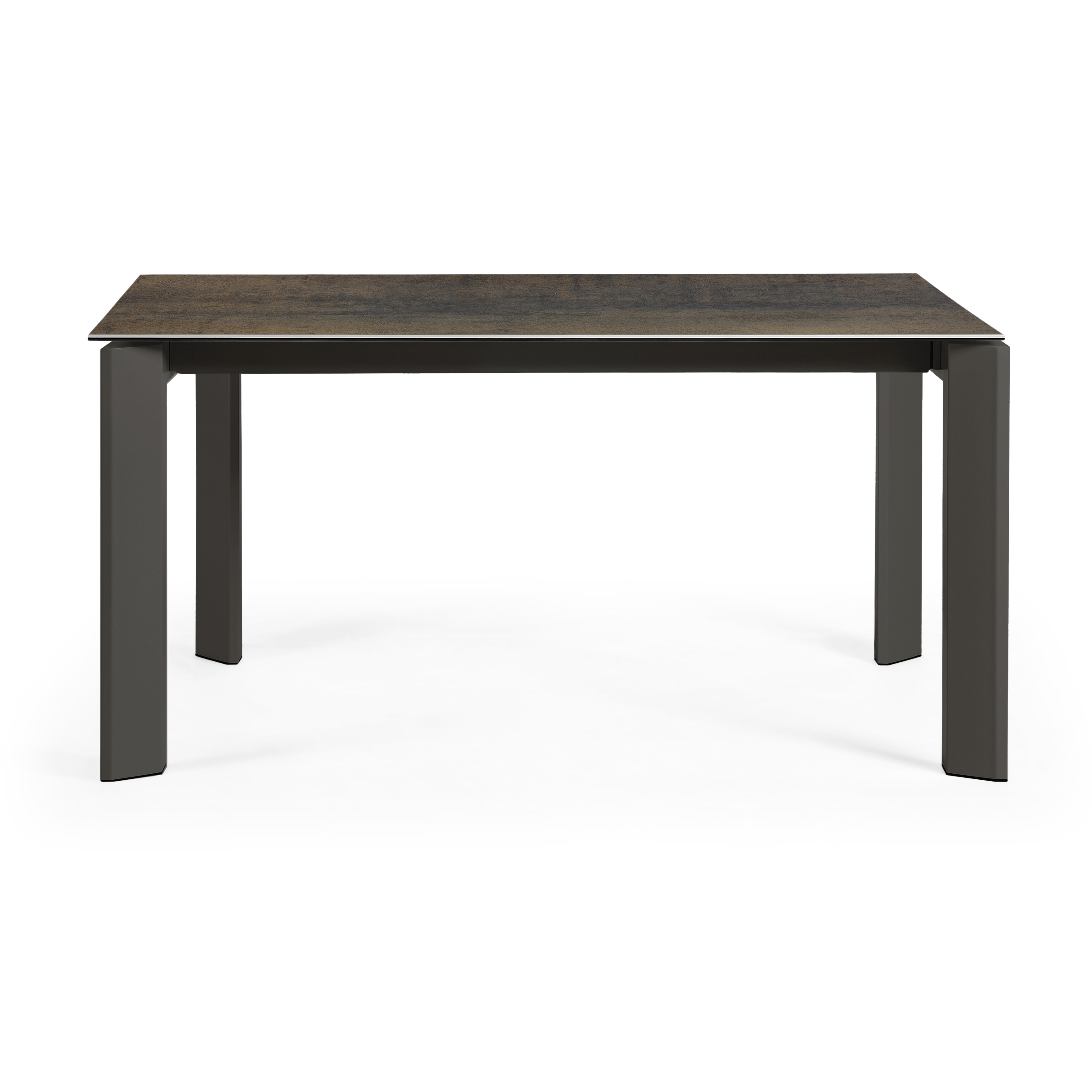 Стол Atta 160 (220) x90 антрацит, темно-коричневый, керамика La Forma (ex Julia Grup)