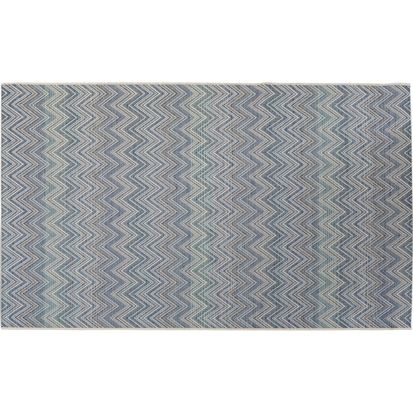 Ковер уличный Zigzag Blue 230x330 см KARE 56150