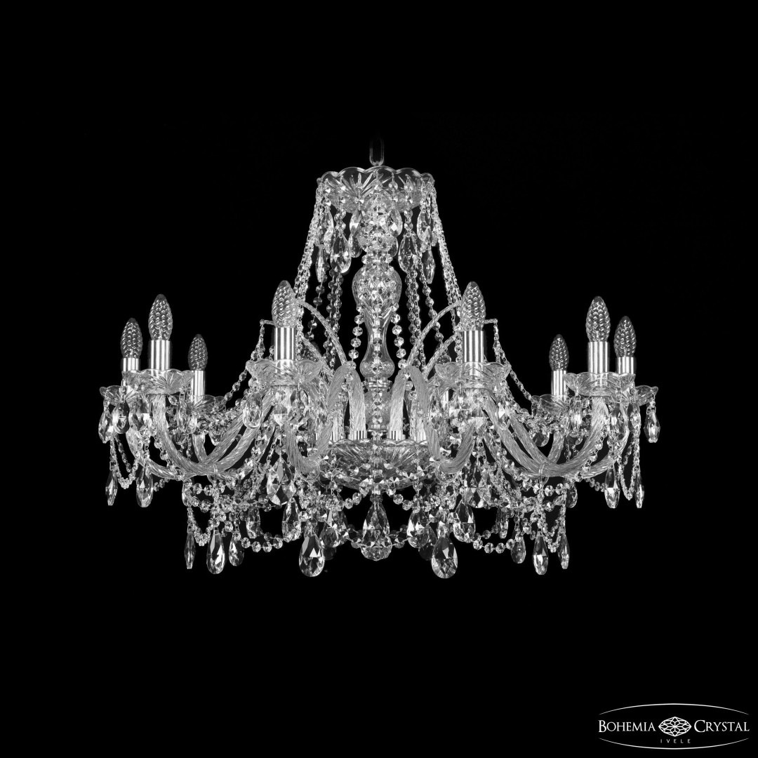 Люстра хрустальная 1411/10/300 Ni Bohemia Ivele Crystal