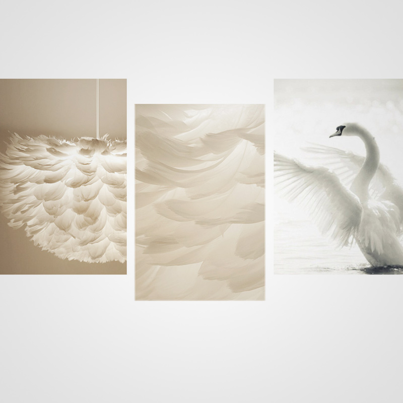 Люстра FEATHERS D40 Gray by ImperiumLoft