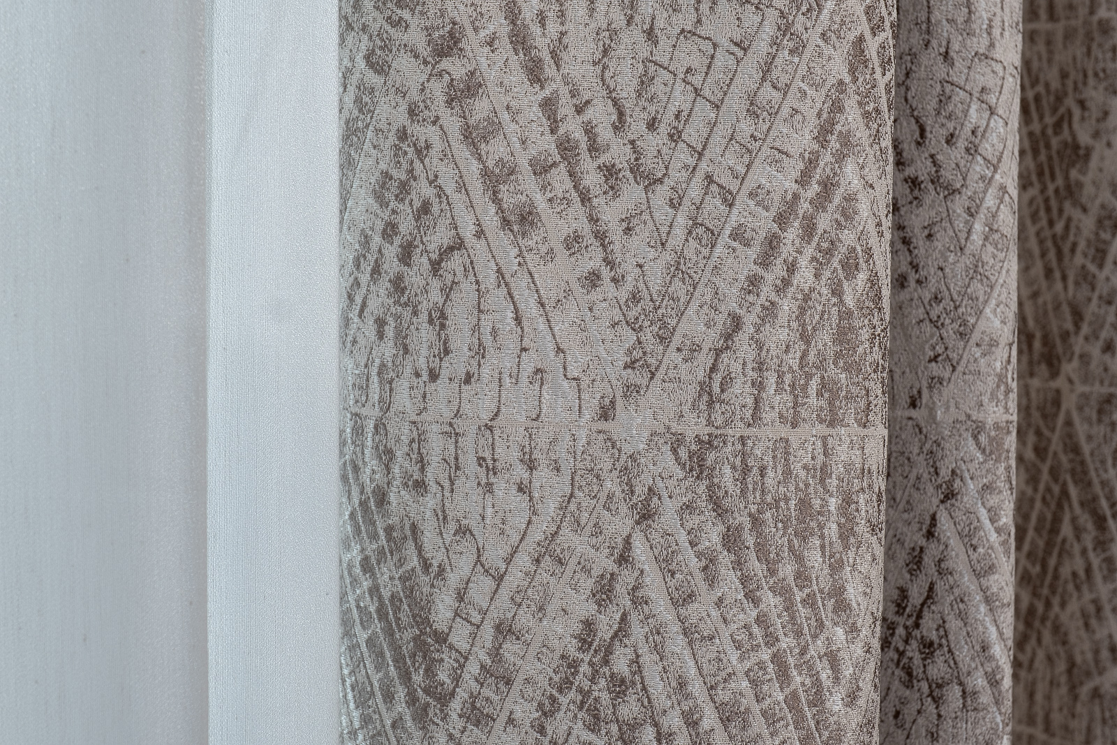 Портьера Serpente 300х260см золотая Garda Decor 121GD-12132