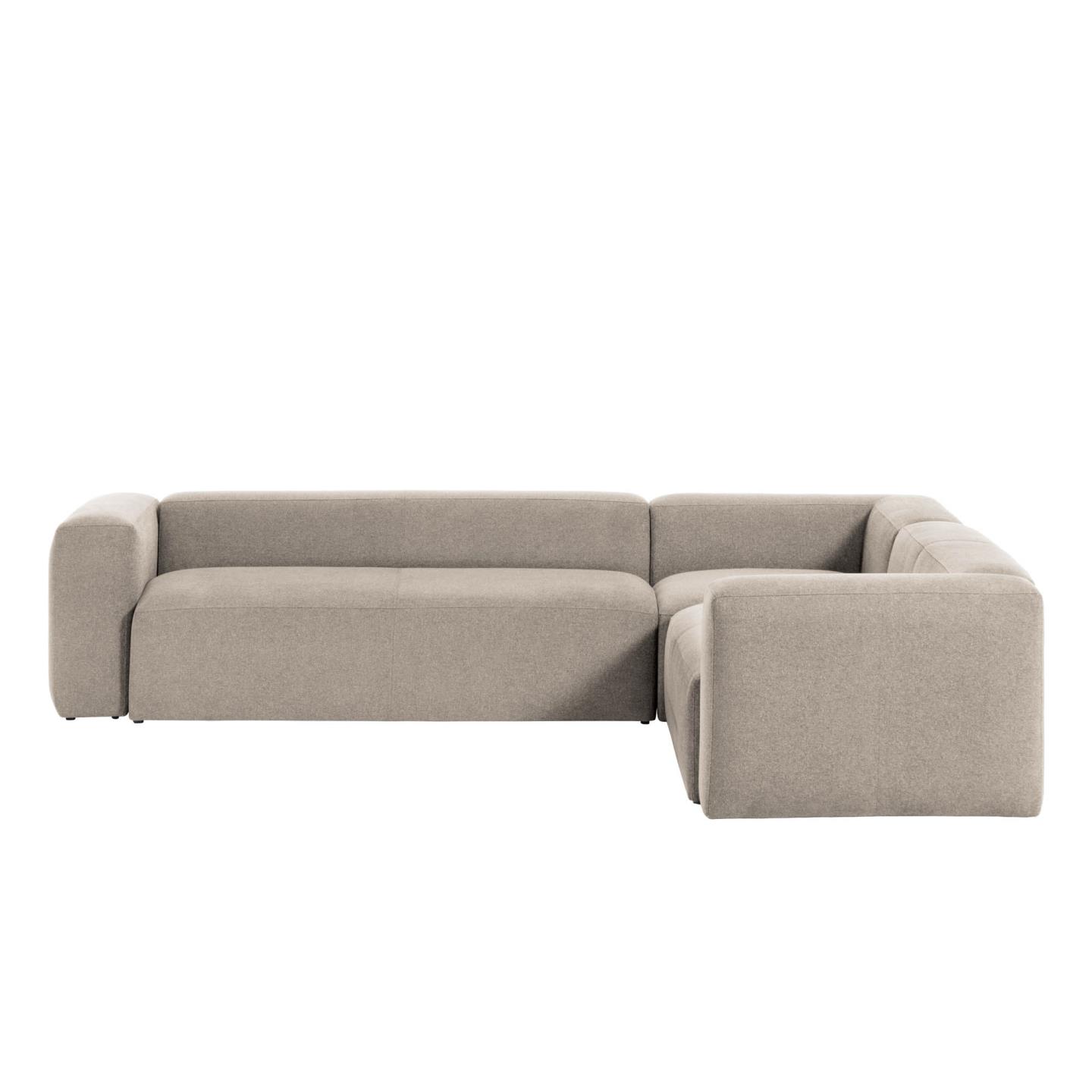 Угловой 5 местный диван Blok 320 x 290 cm бежевый La Forma (ex Julia Grup)