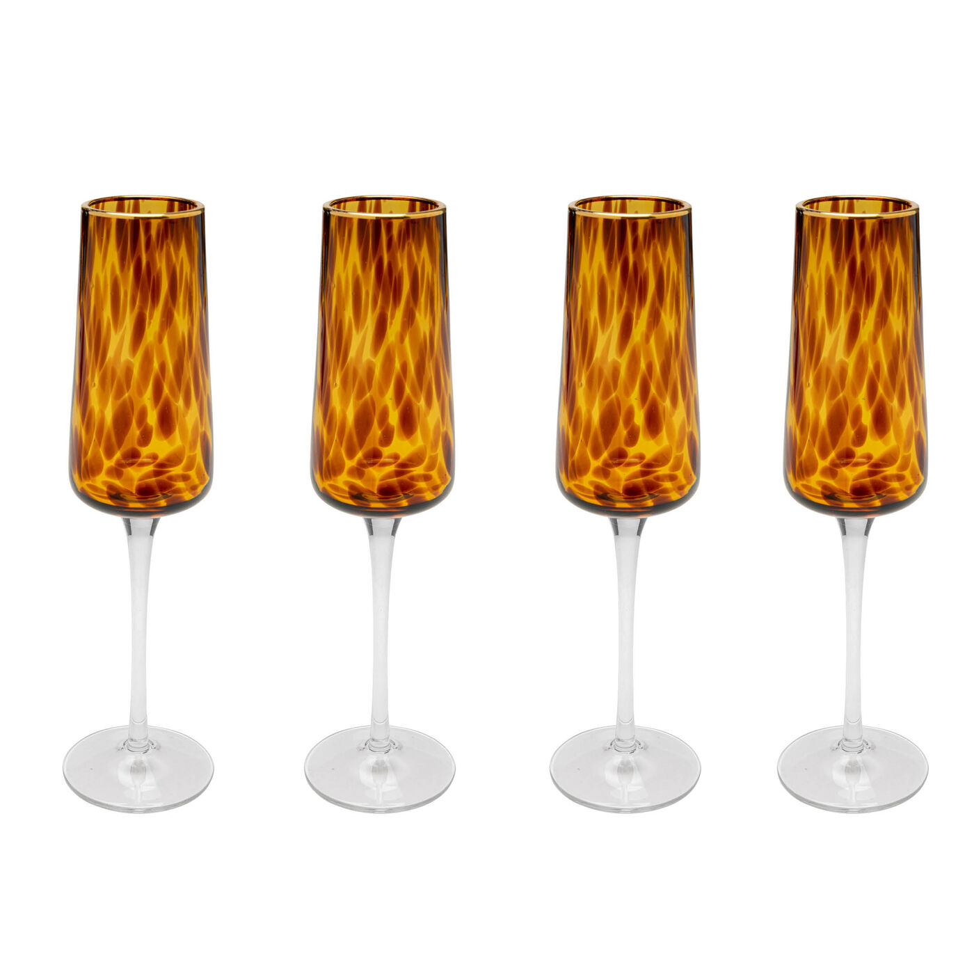 Бокал для шампанского Caramel (4/part) KARE 46144