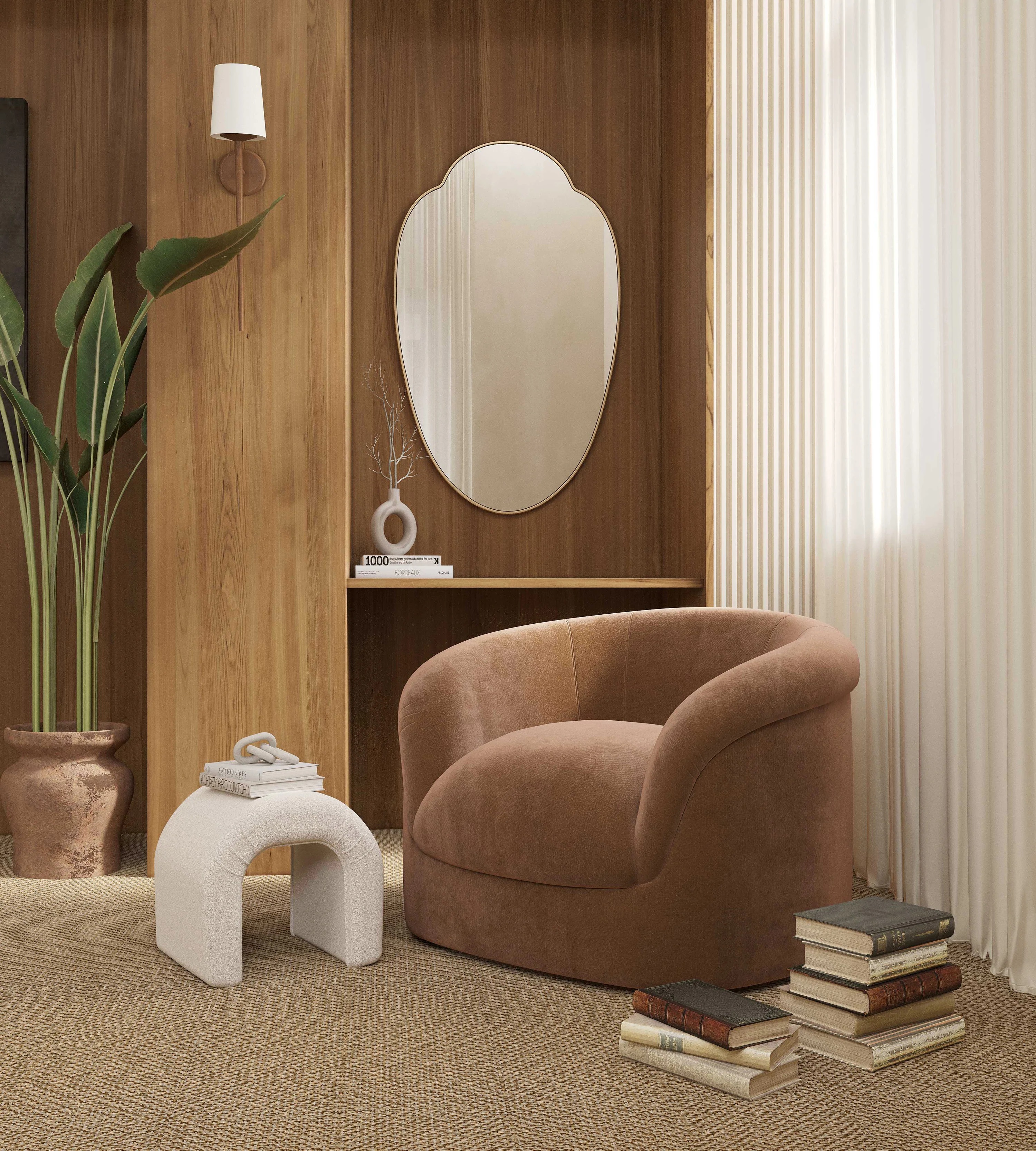 Milis Gold Зеркало в тонкой раме Smal Art-Zerkalo SM130GL