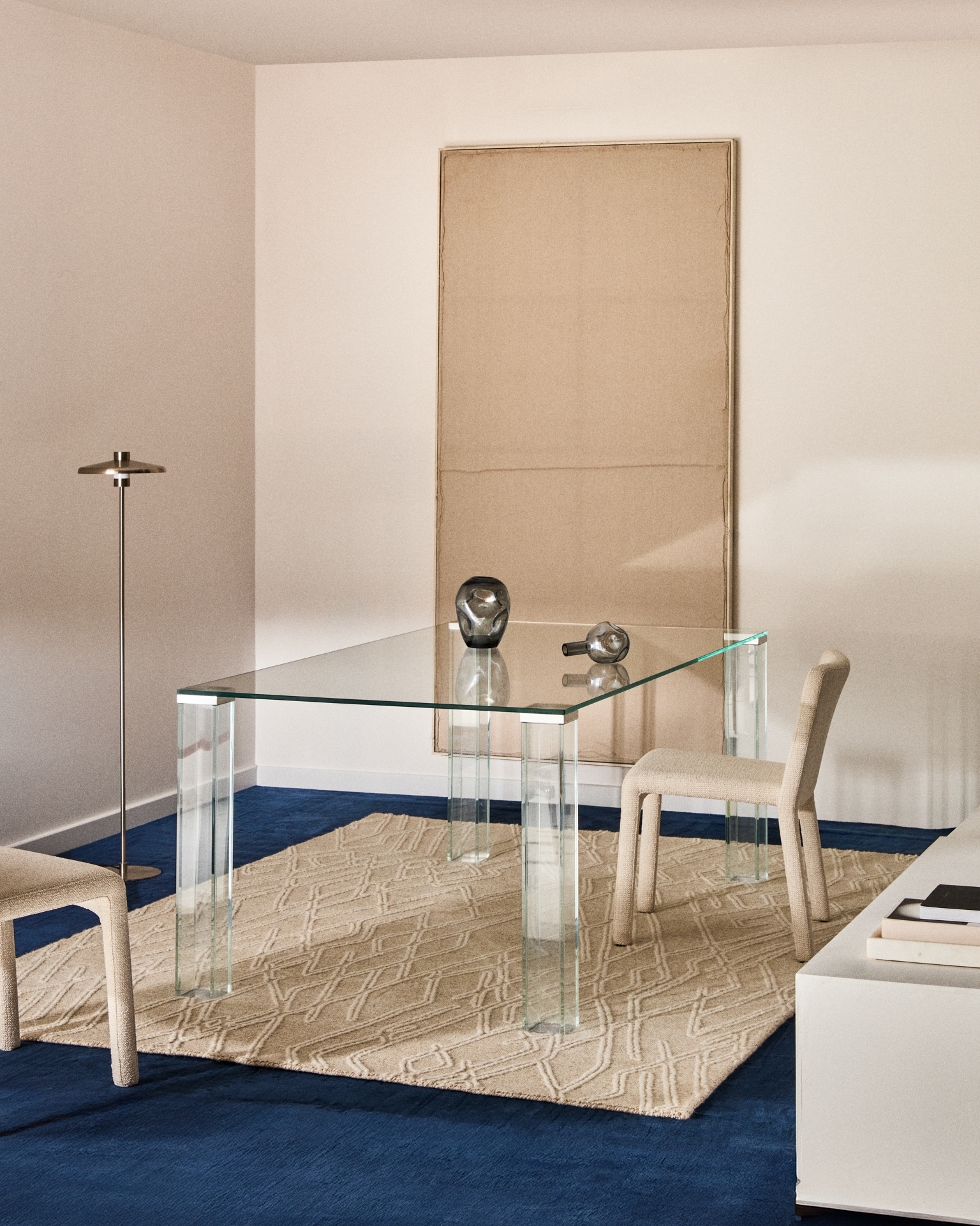 Стол Adularia из прозрачного закаленного стекла 160 x 90 см La Forma 447717