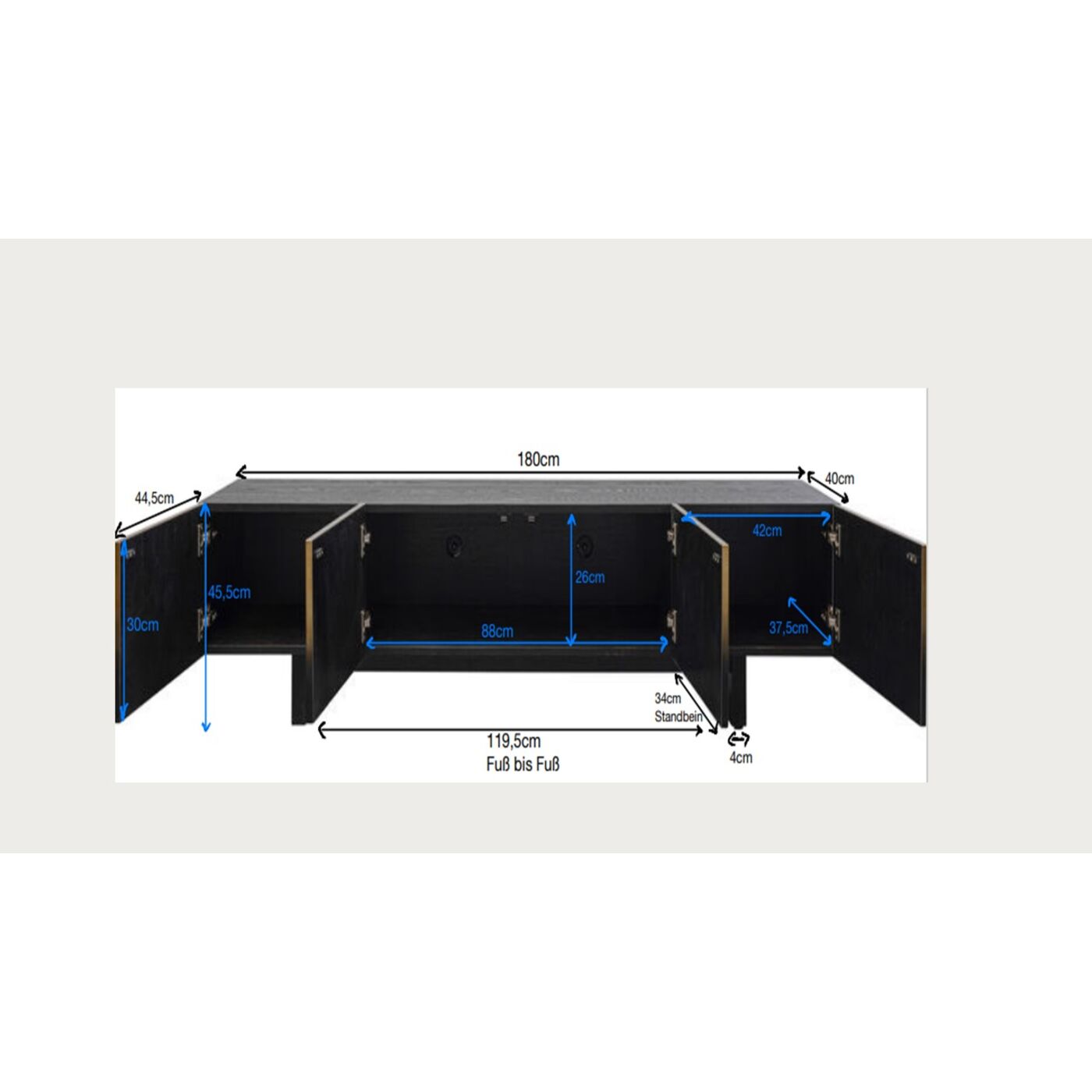 Комод Prezioso 180x45 см KARE 87844
