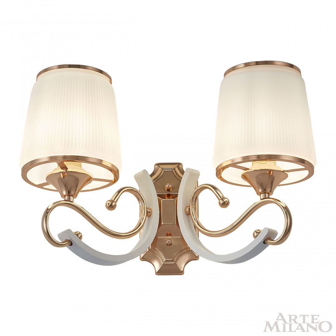 Бра с плафонами 303857/2W Wh/Gd Arte Milano
