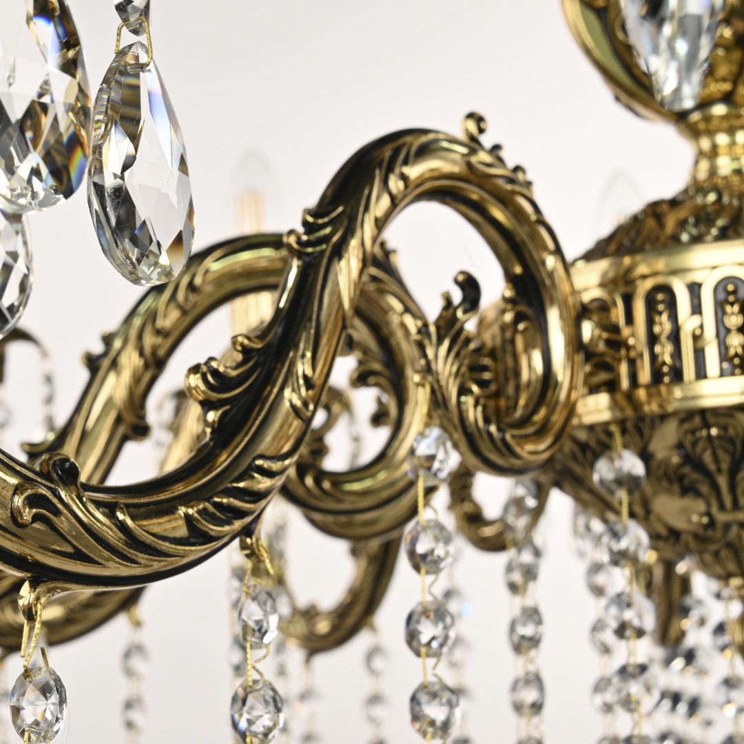 Люстра с хрустальными подвесками AL79101/10/250 A GB Bohemia Ivele Crystal