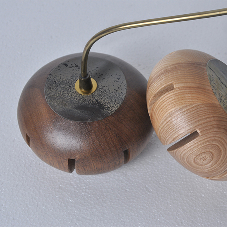 Дизайнерская люстра CAPSULES D30 Dark wood by ImperiumLoft