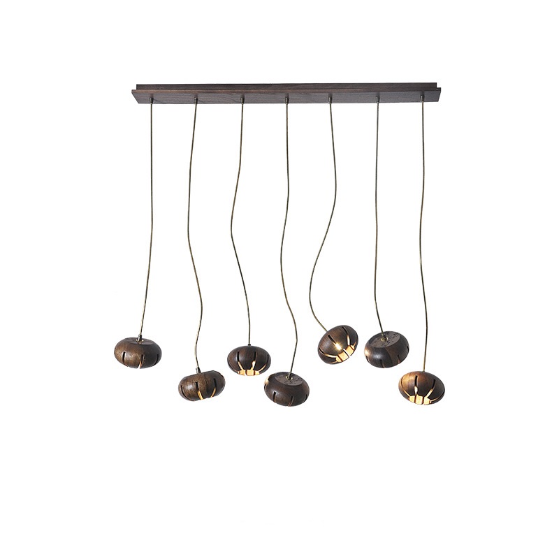 Дизайнерская люстра CAPSULES L90 Dark wood by ImperiumLoft