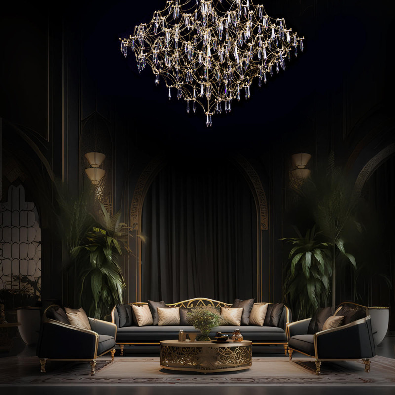 Подвесной светильник LOFT IT 10259/800 Gold Asfour