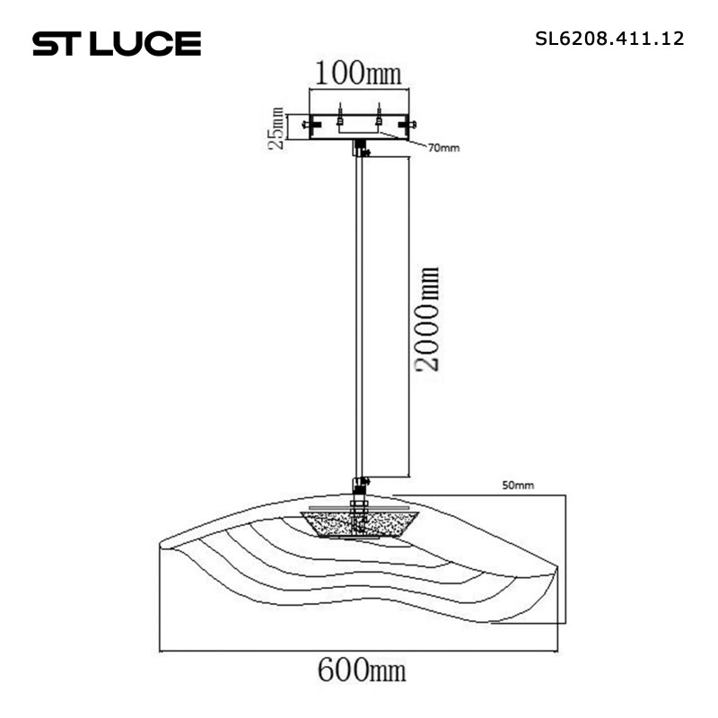 Подвесной светильник ST-Luce SL6208.411.12