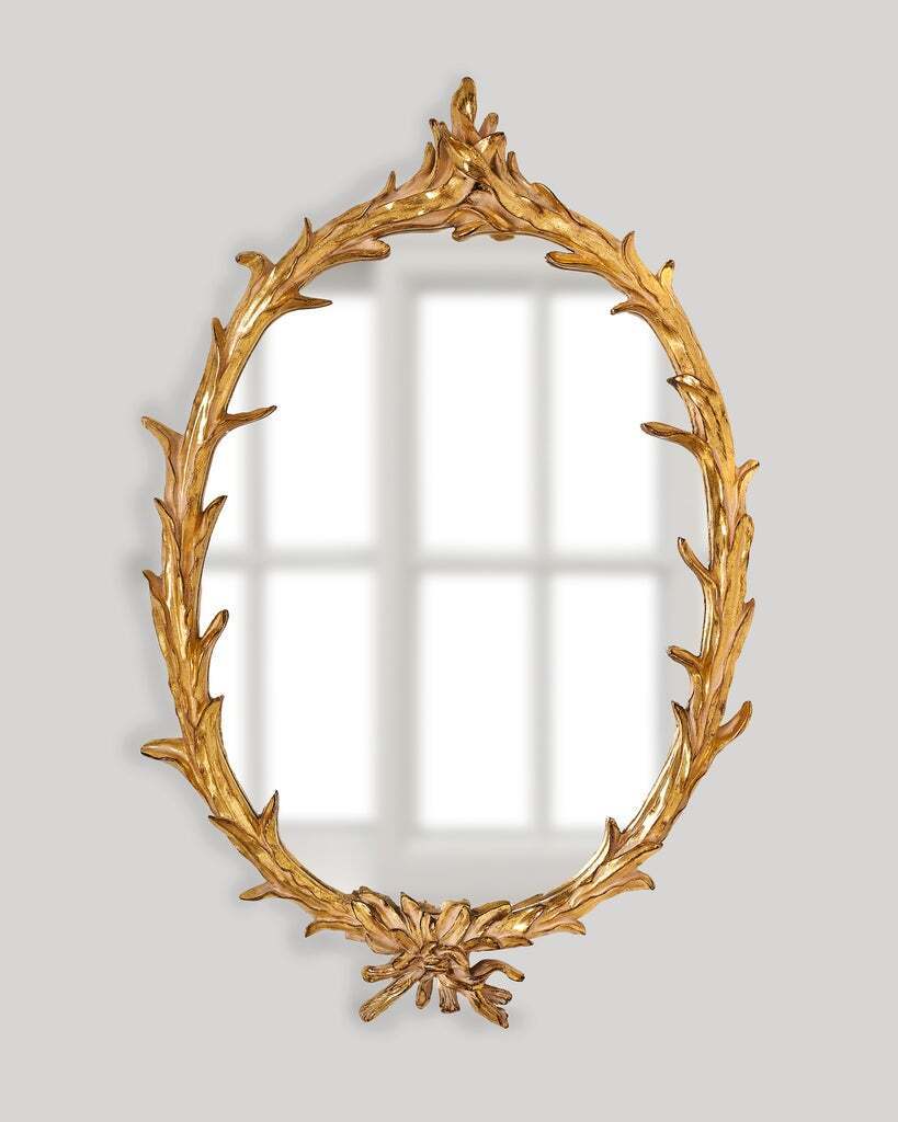 Настенное зеркало в овальной раме Буа Louvre Home LH2154G