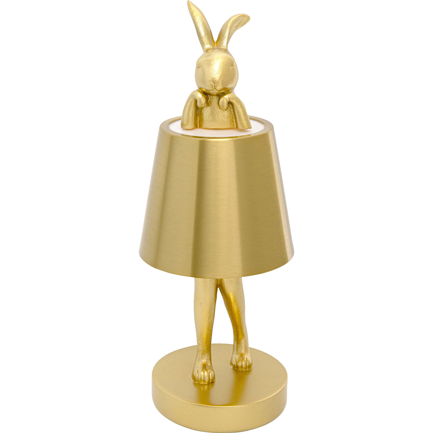 Светильник настольный Animal Rabbit LED Gold 29cm KARE 58318