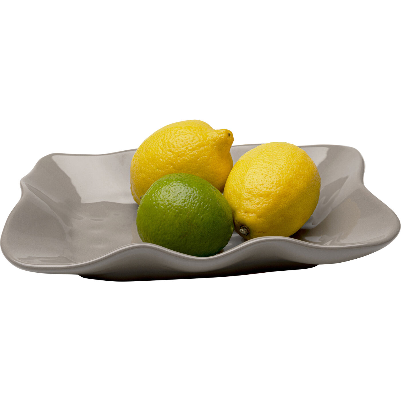 Тарелка сервировочная Organic Grey 17x26cm KARE 58196