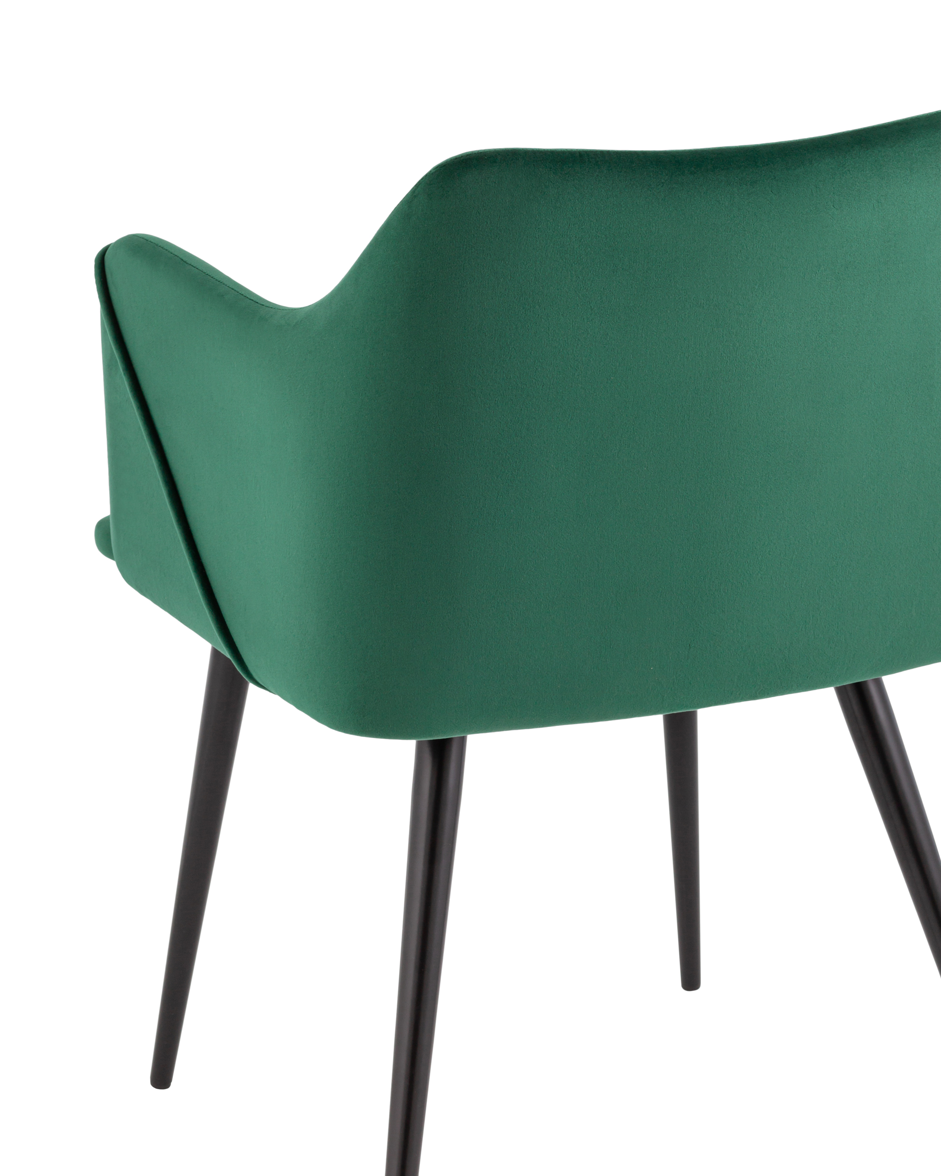Стул с подлокотниками Джоэл велюр зелёный Stool Group