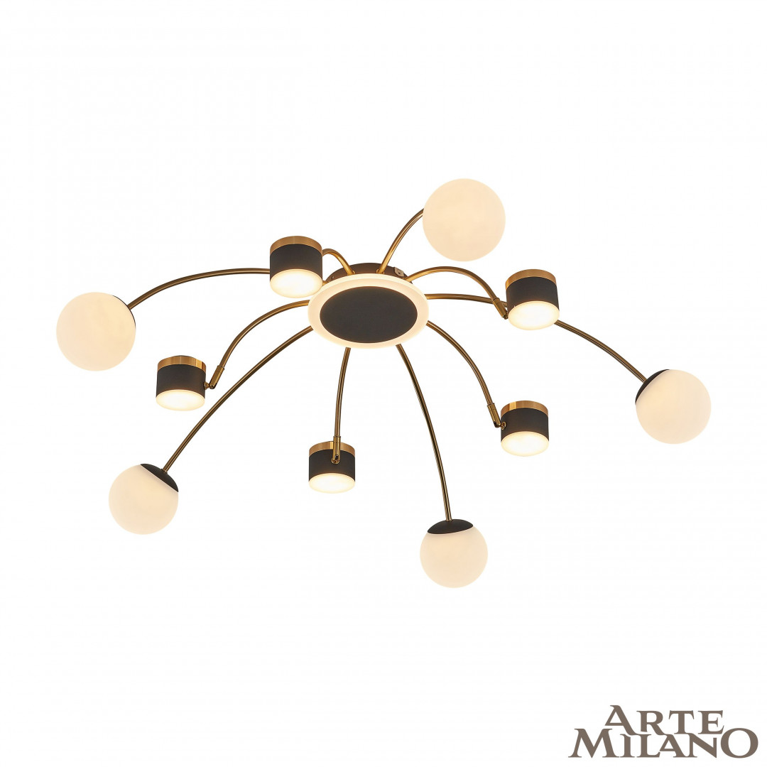 Люстра светодиодная 272040/10 BK/GD Arte Milano