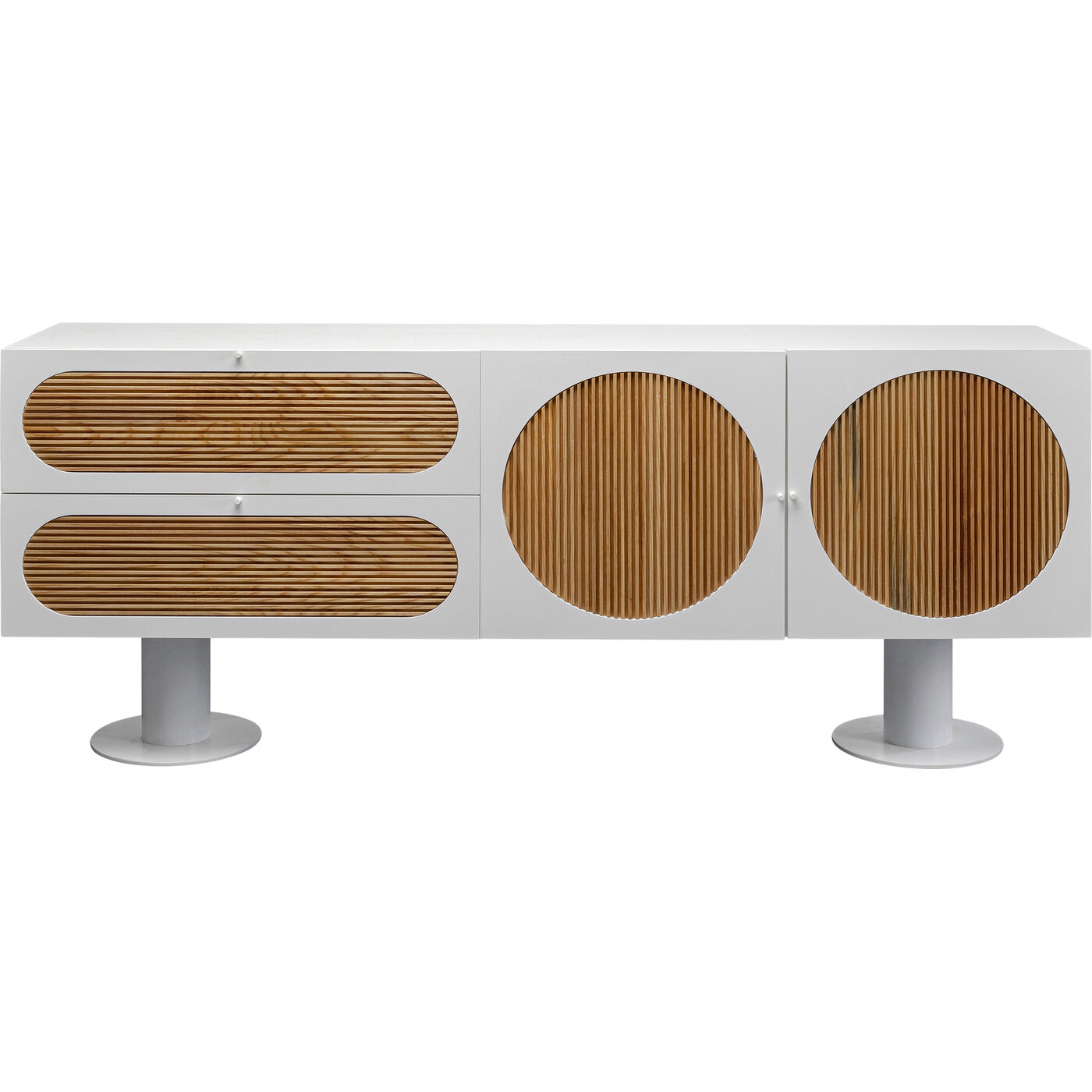 Комод широкий Atomic White 183x76 см KARE 87690