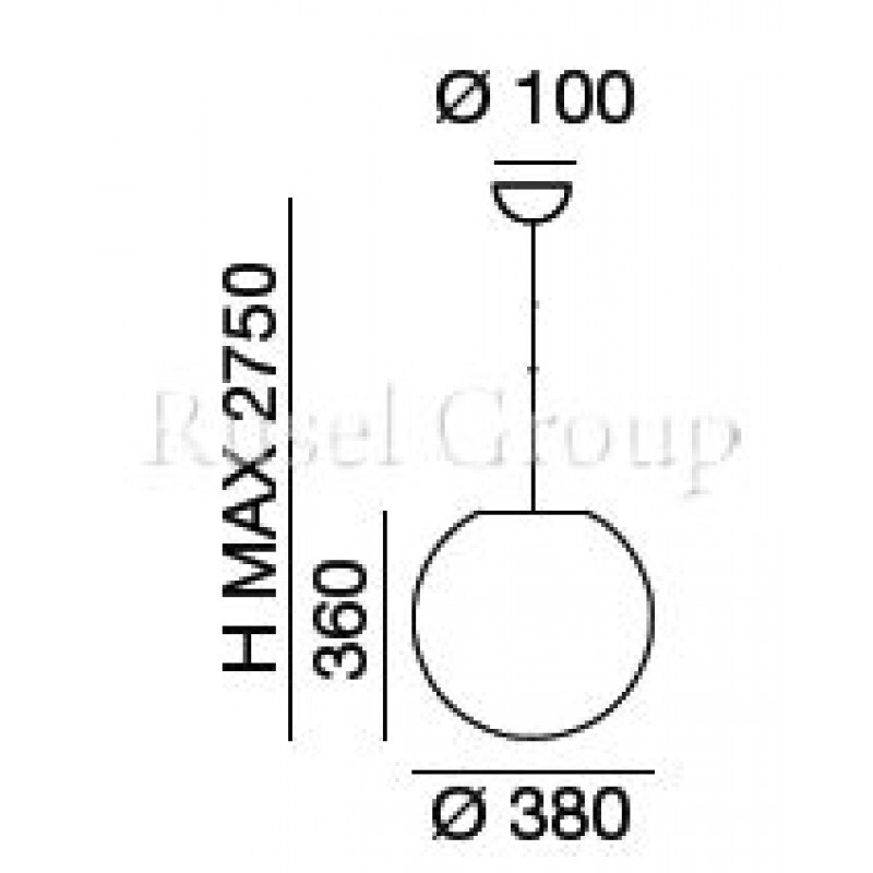 Подвесной светильник Linea Light Oh! 10103
