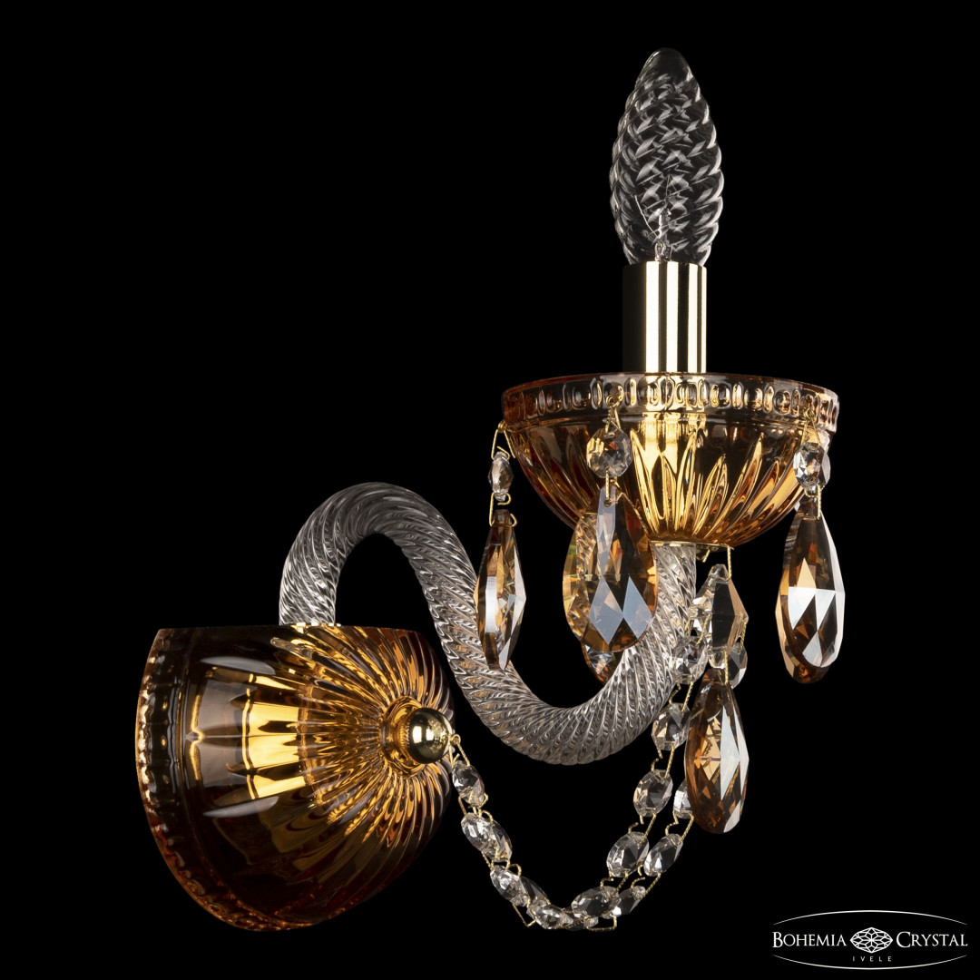 Бра 5402B/1/141 G Amber/M-1G K721 Bohemia Ivele Crystal