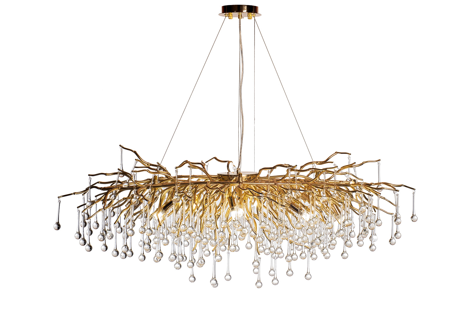 Люстра подвесная "Капли" золото Garda Decor 86-80151