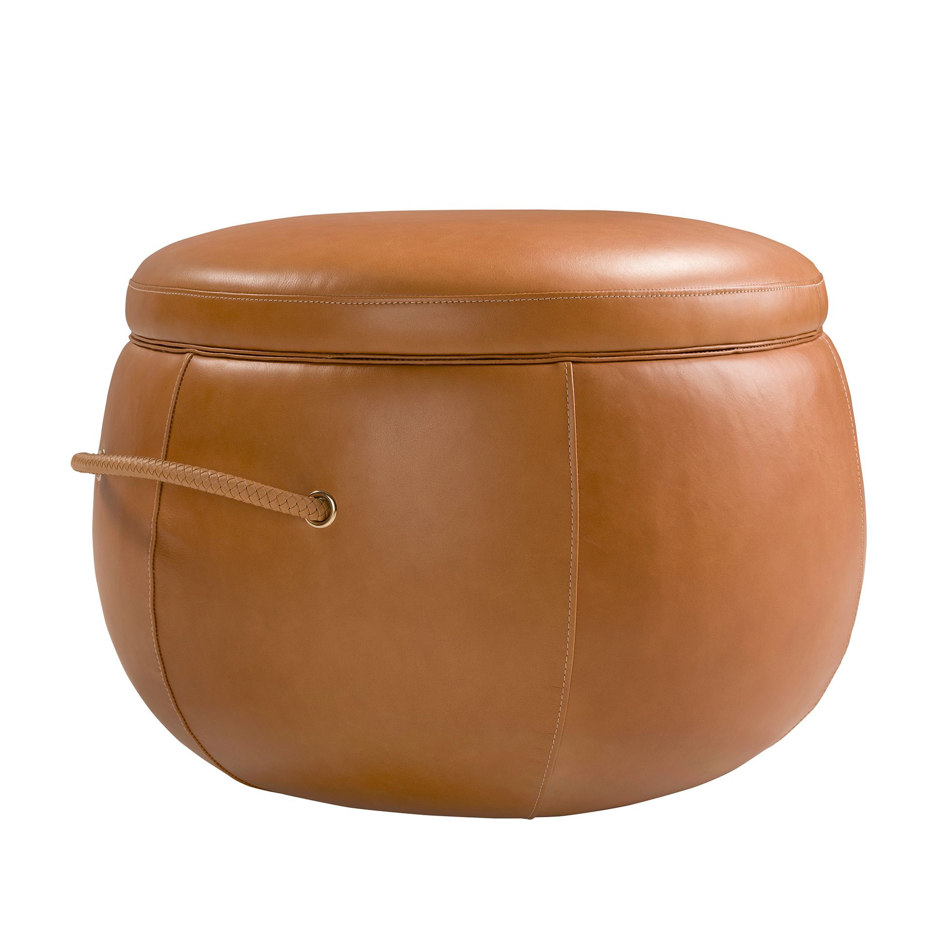 Пуф из кожи цвета Camel 5171 Angel Cerda