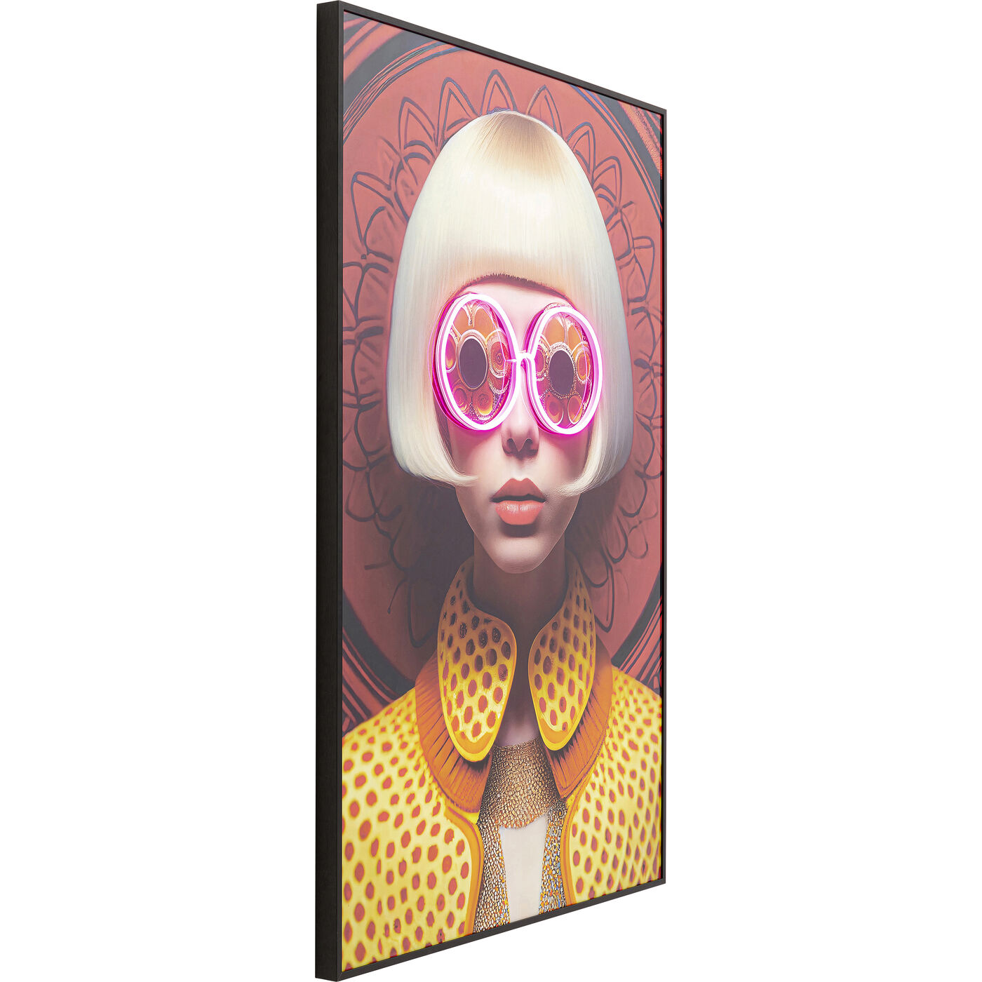 Картина Fancy Blonde Lady LED 120x80cm KARE 56580