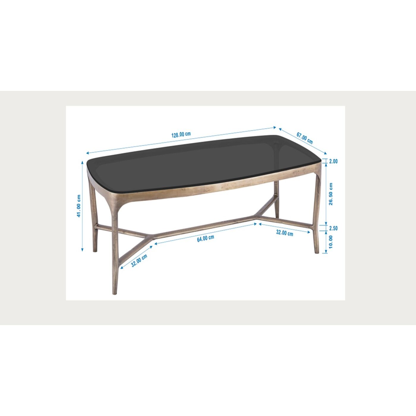 Стол кофейный Mistral 128x67cm KARE 71023
