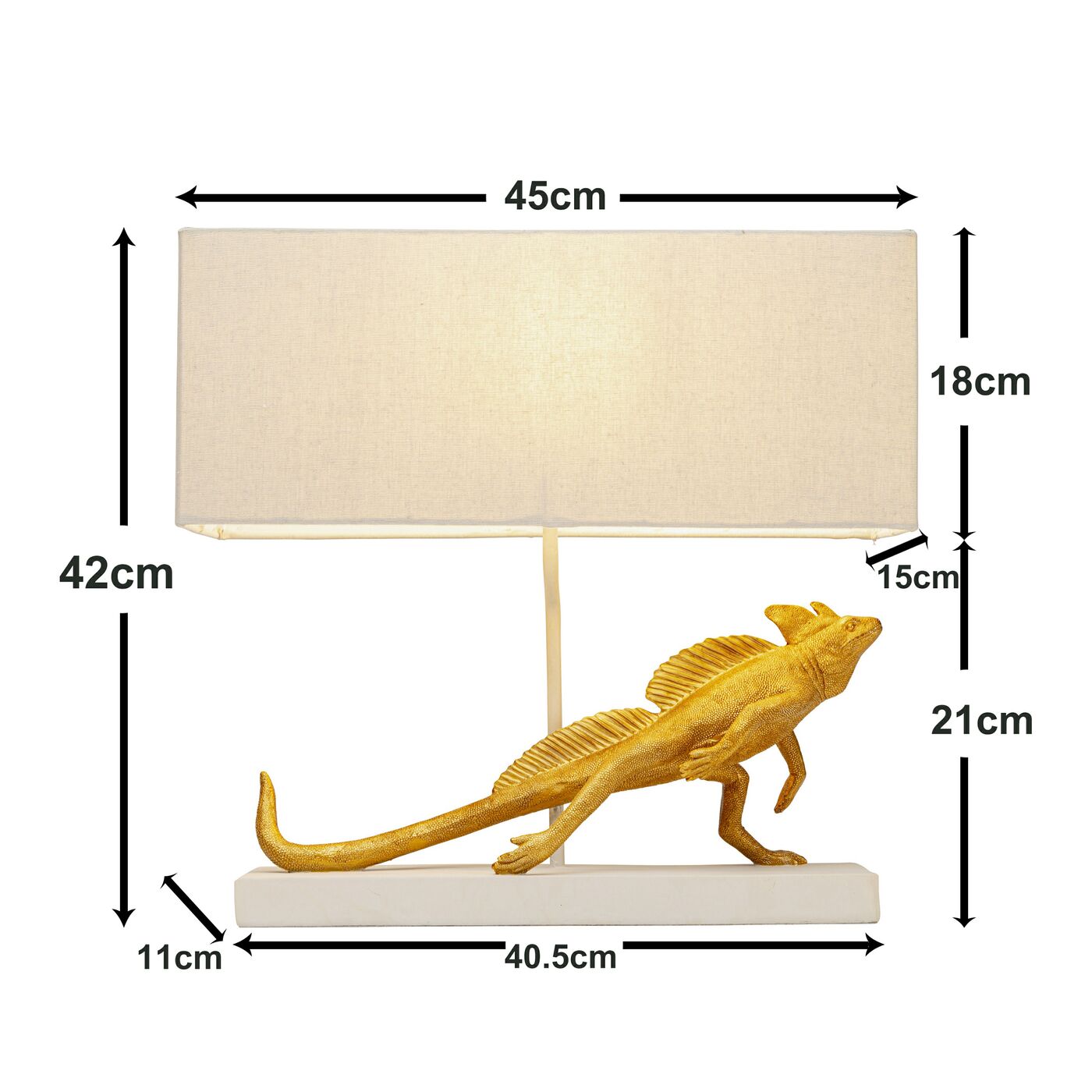 Светильник настольный Lizard 42cm KARE 57738