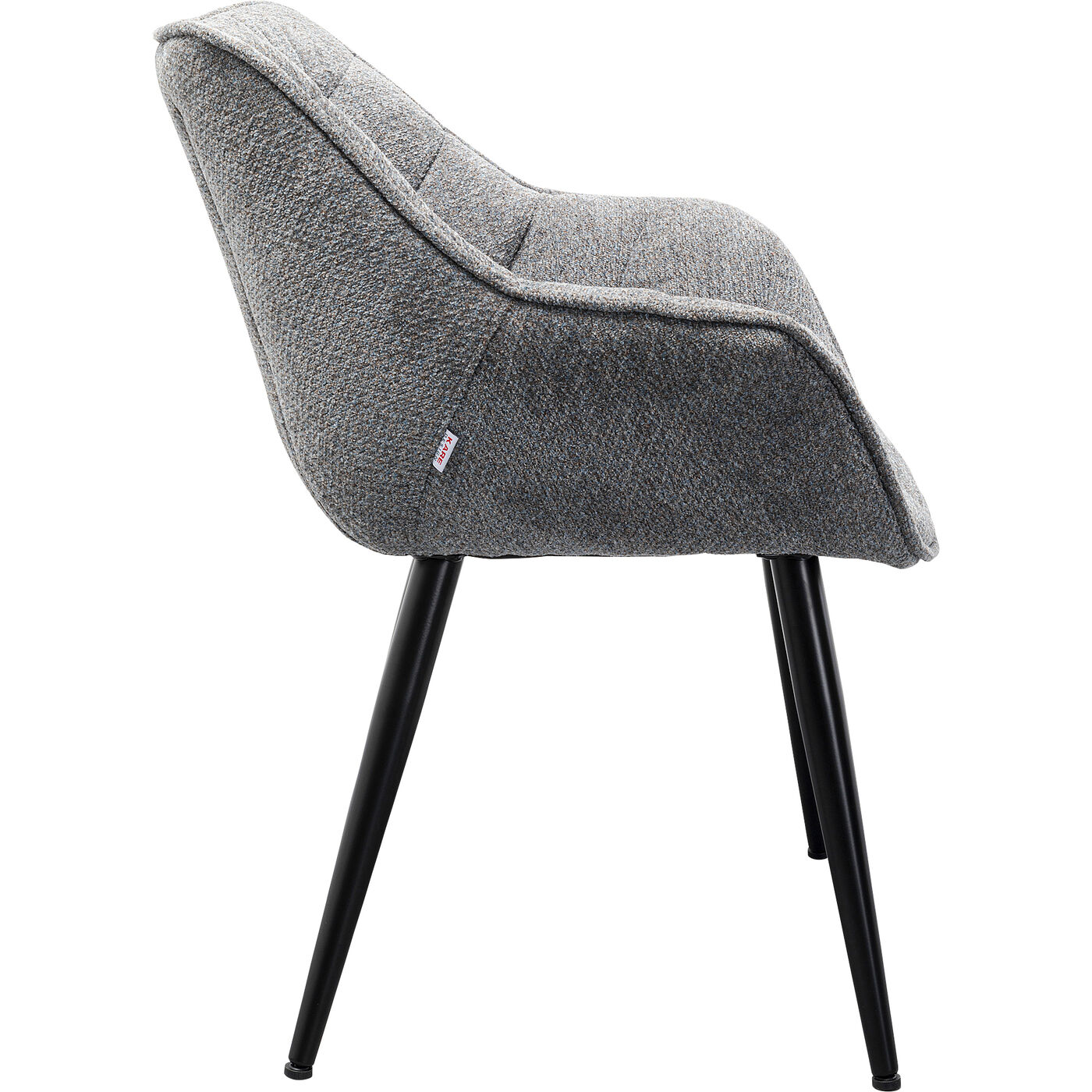 Стул с подлокотниками Thelma Melange Grey KARE 87725