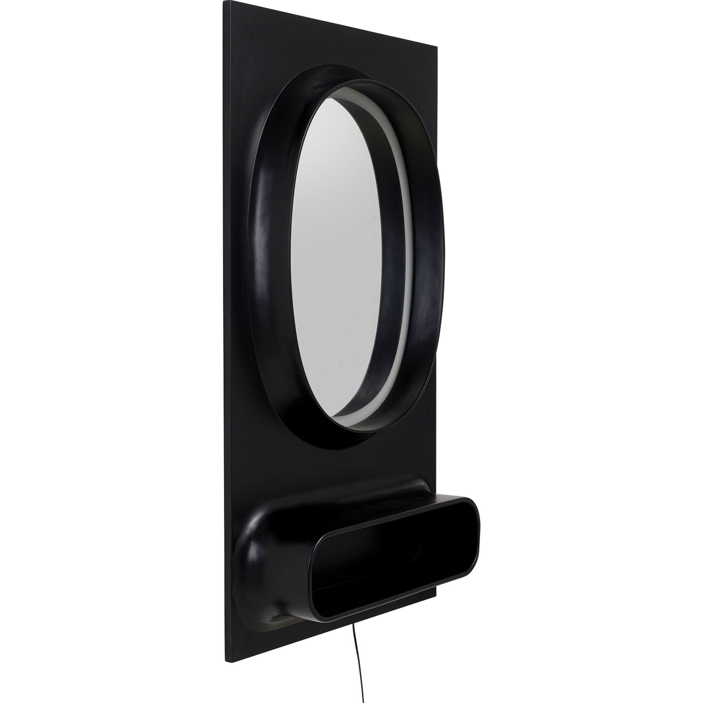 Зеркало настенное  KARE x Karim Rashid Aero LED Black 80x141cm KARE 70840