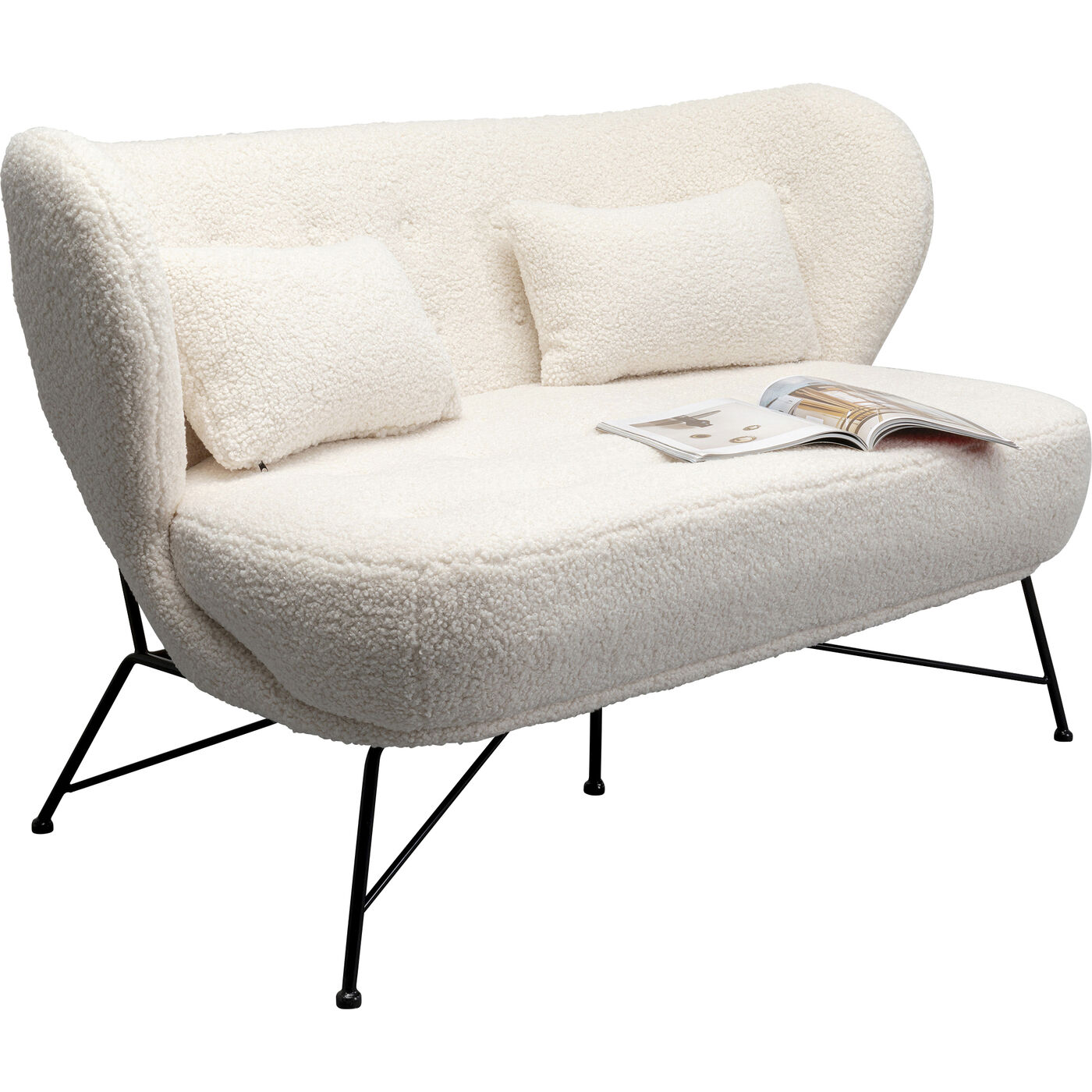Диван двухместный Jacky Boucle 139 см KARE 87839