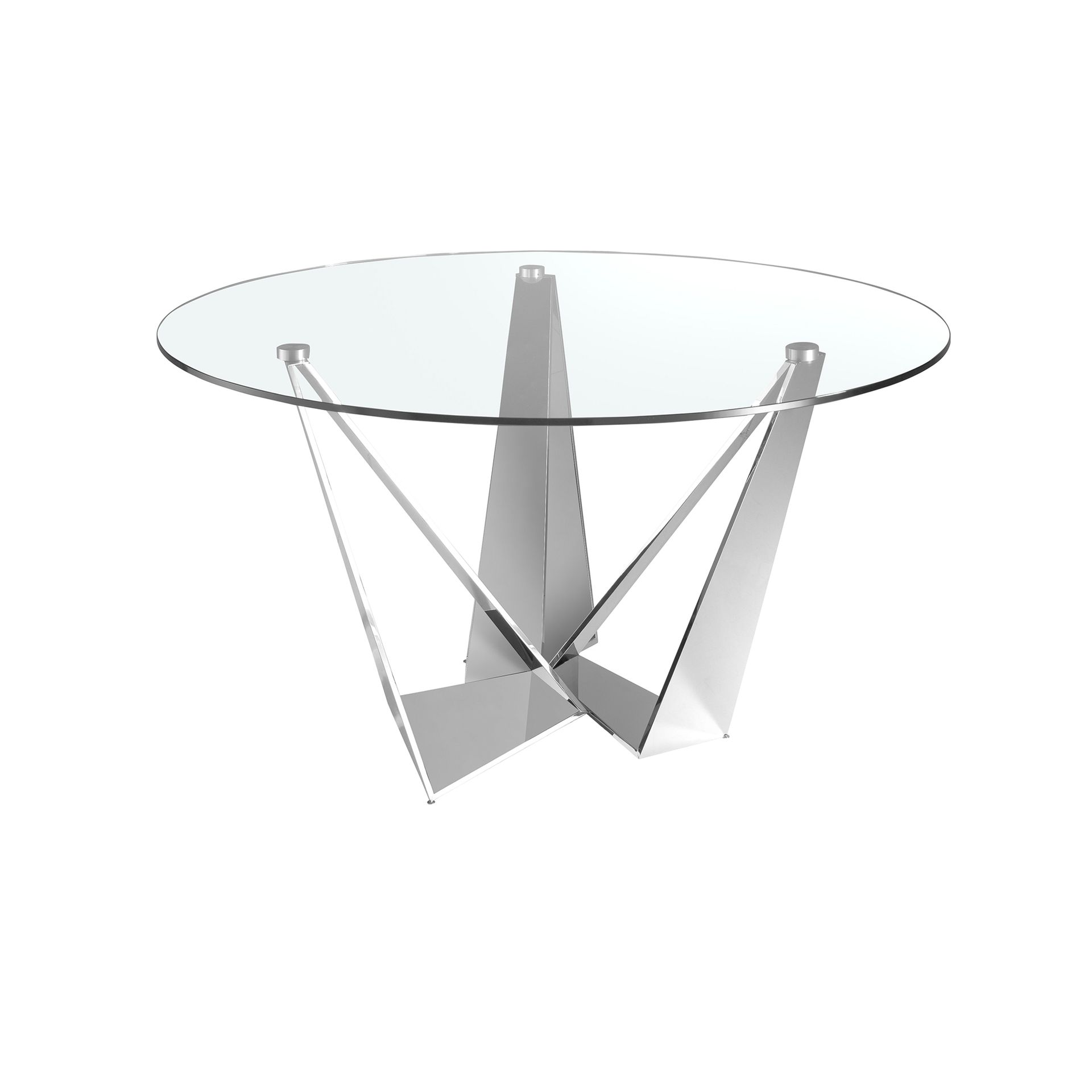 Круглый обеденный стол CT2061R /1042 стеклянный Ø150 Angel Cerda