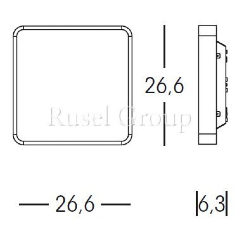 Настенно-потолочный светильник Linea Light Al book 6948
