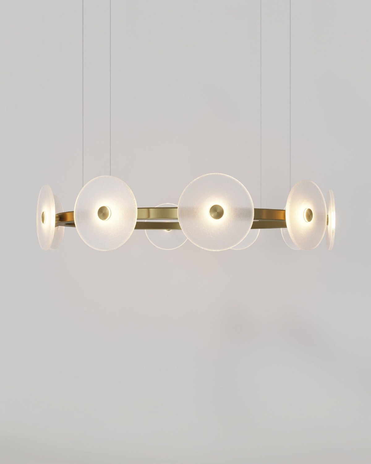 Золотая круглая люстра Милфорд Louvre Home LCH450325XNP