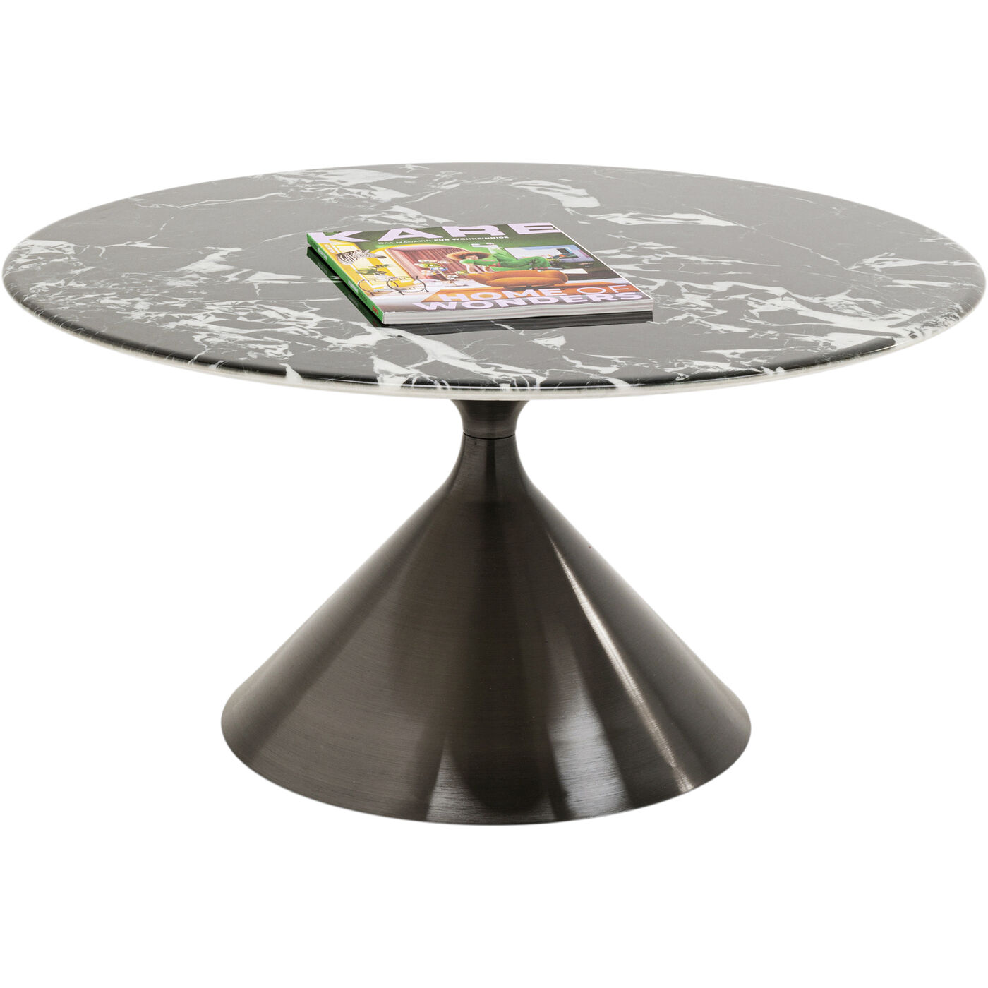 Стол кофейный Mambo Black Ø80cm KARE 70274