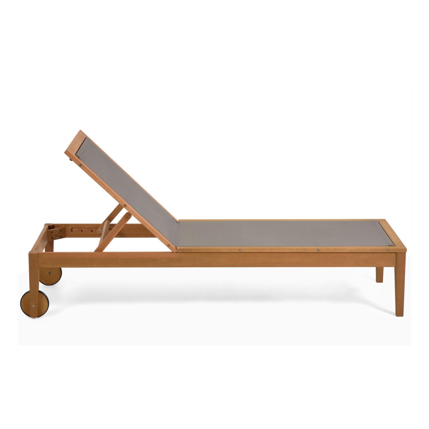 Шезлонг Caterin из эвкалипта зеленый La Forma 97641