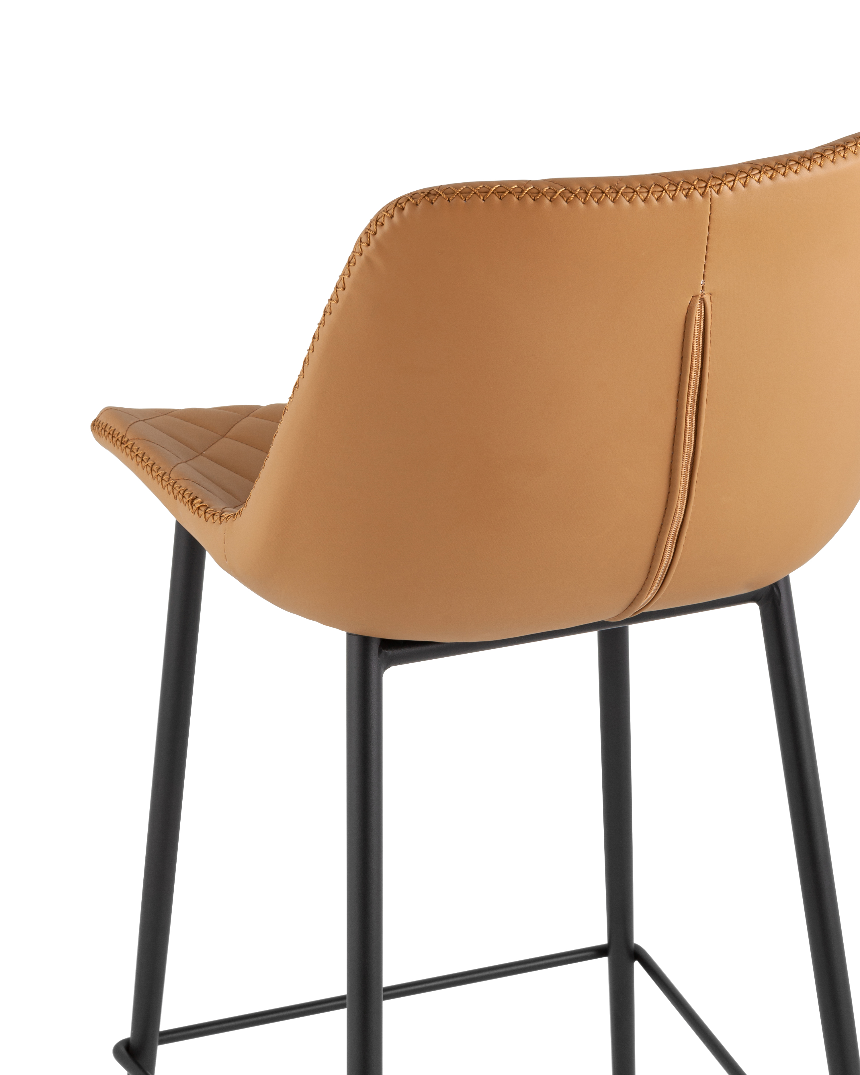 Стул барный Arch экокожа коричневый Stool Group